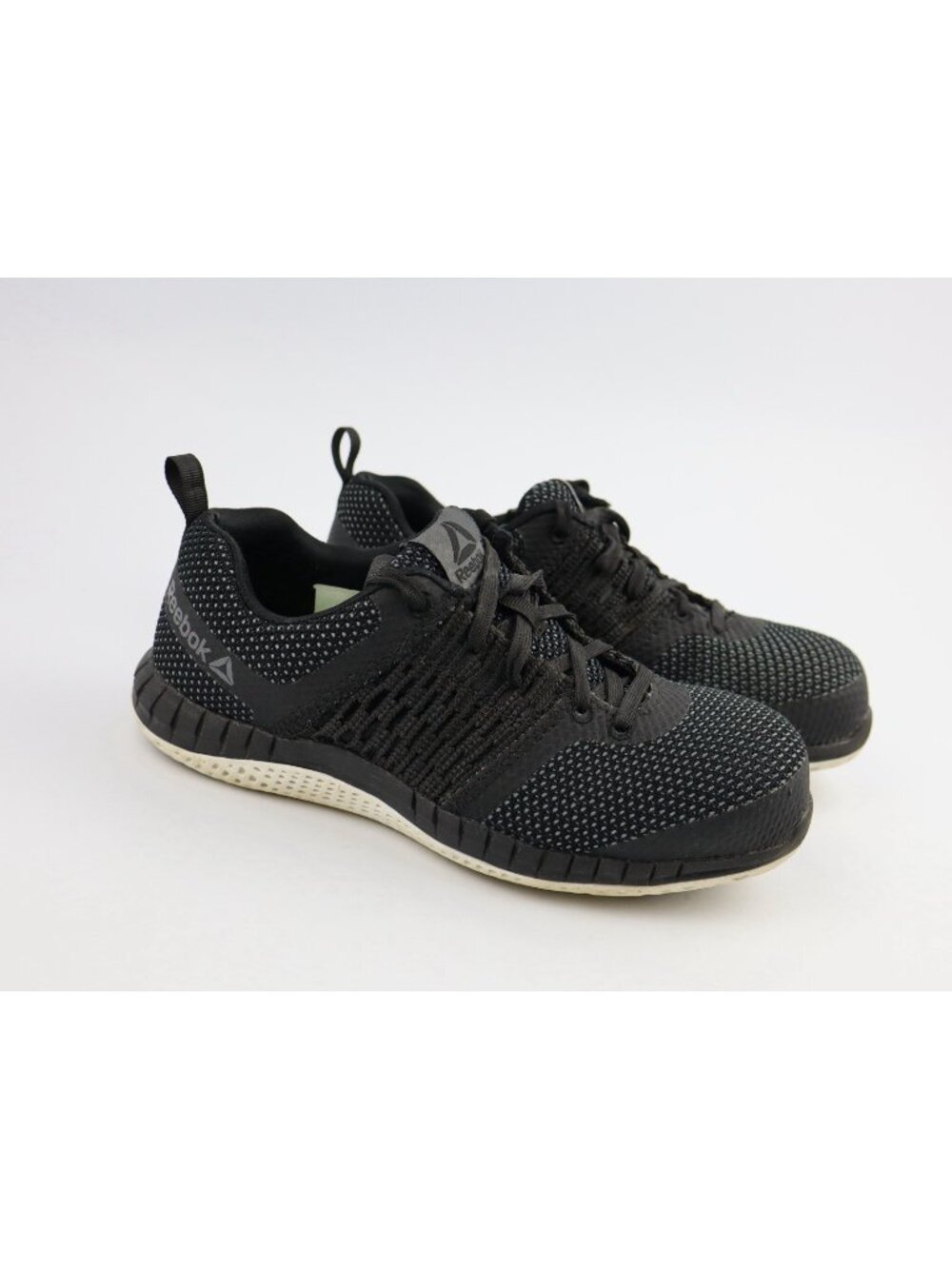 Reebok Print Work ULTK Composite Toe Work Shoes, Black, Men's 4.5W Women’s 6.5W
